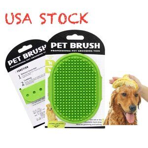 Wet/Dry Pet Brush with Adjustable Strap